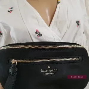 BEAUTIFUL GIFT NYLON CHELSEA LITTLE STAR BLACK KATE SPADE BELT FANNY WAIST BAG KATE SPADE CHELSEA BELT BAG WAIST FANNY PACK BLACK NYLON  main image 4